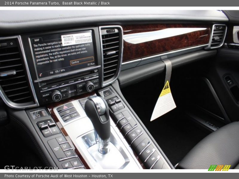 Basalt Black Metallic / Black 2014 Porsche Panamera Turbo