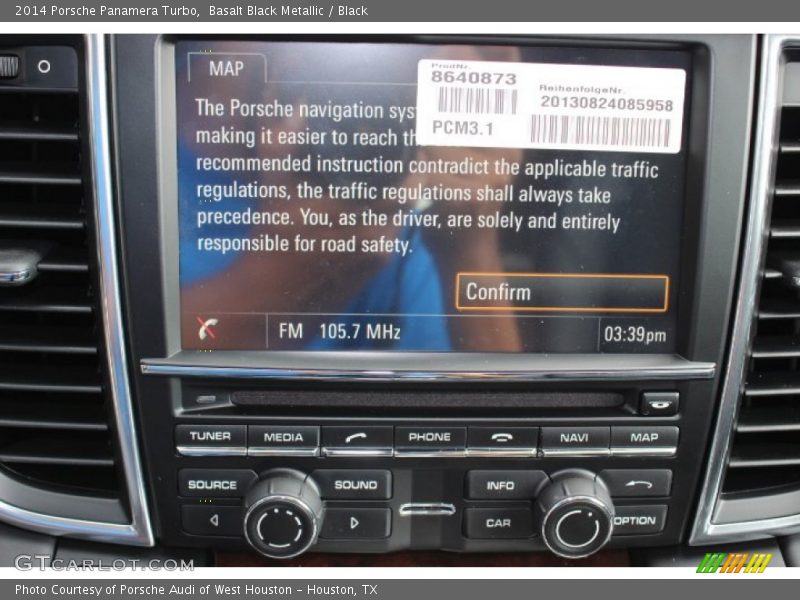 Basalt Black Metallic / Black 2014 Porsche Panamera Turbo