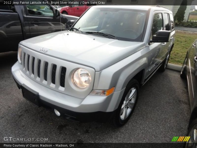 Bright Silver Metallic / Dark Slate Gray 2012 Jeep Patriot Latitude 4x4