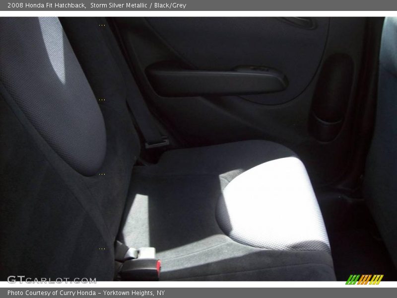 Storm Silver Metallic / Black/Grey 2008 Honda Fit Hatchback