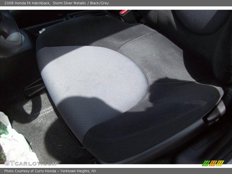 Storm Silver Metallic / Black/Grey 2008 Honda Fit Hatchback