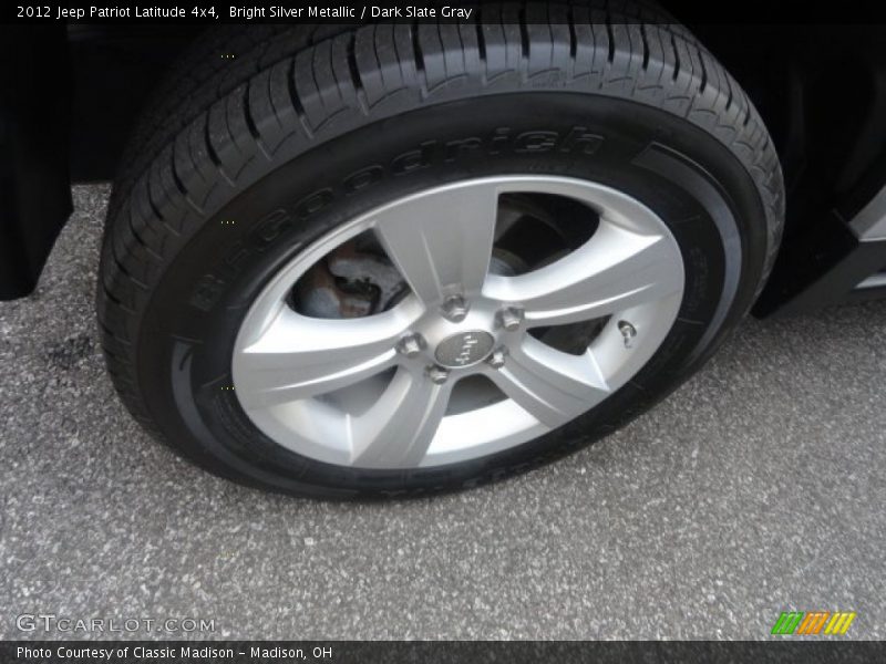 Bright Silver Metallic / Dark Slate Gray 2012 Jeep Patriot Latitude 4x4