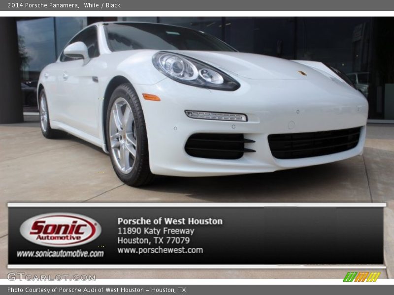 White / Black 2014 Porsche Panamera