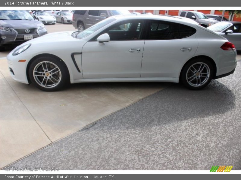 White / Black 2014 Porsche Panamera