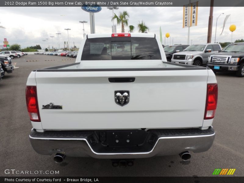 Bright White / Dark Slate Gray/Medium Graystone 2012 Dodge Ram 1500 Big Horn Crew Cab