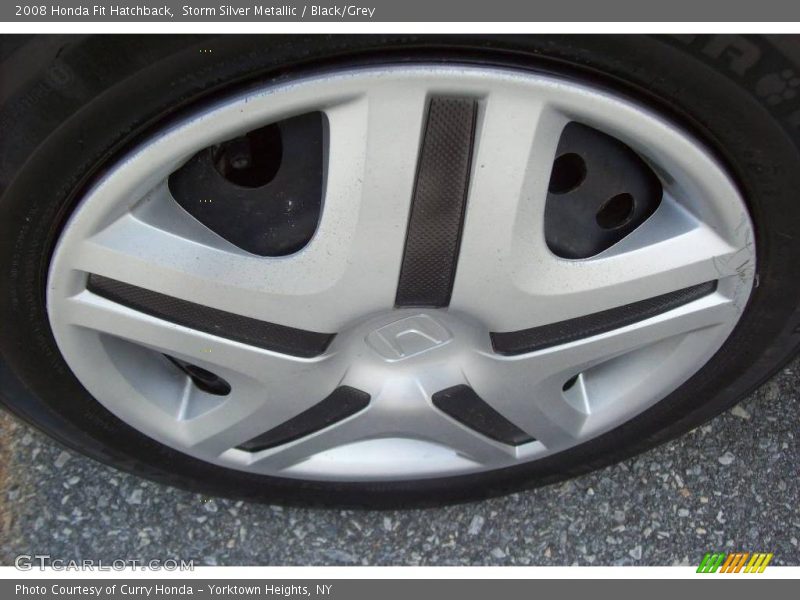 Storm Silver Metallic / Black/Grey 2008 Honda Fit Hatchback