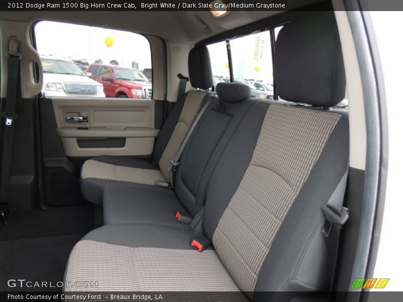 Bright White / Dark Slate Gray/Medium Graystone 2012 Dodge Ram 1500 Big Horn Crew Cab