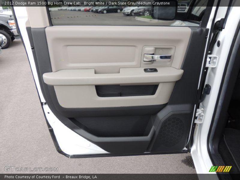Bright White / Dark Slate Gray/Medium Graystone 2012 Dodge Ram 1500 Big Horn Crew Cab