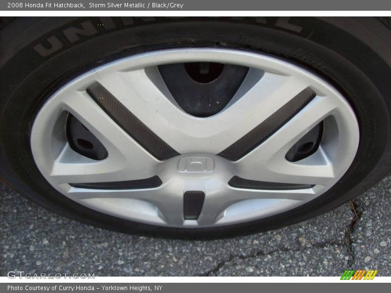 Storm Silver Metallic / Black/Grey 2008 Honda Fit Hatchback