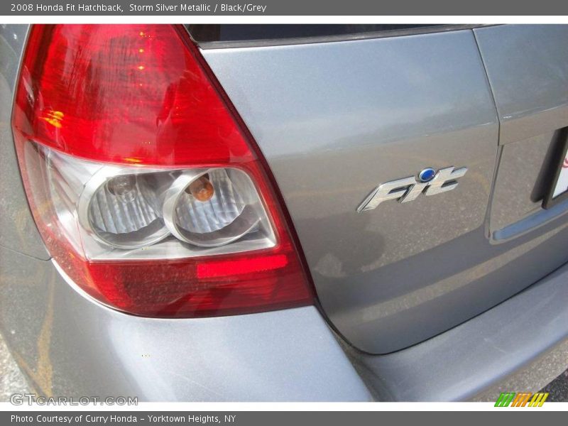 Storm Silver Metallic / Black/Grey 2008 Honda Fit Hatchback