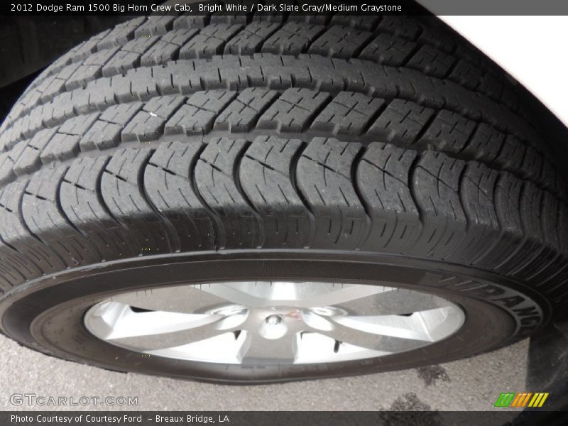 Bright White / Dark Slate Gray/Medium Graystone 2012 Dodge Ram 1500 Big Horn Crew Cab