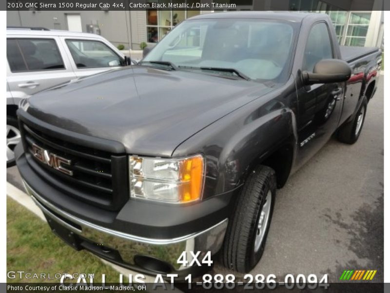 Carbon Black Metallic / Dark Titanium 2010 GMC Sierra 1500 Regular Cab 4x4