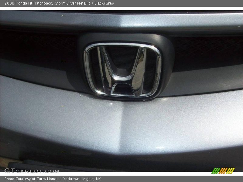 Storm Silver Metallic / Black/Grey 2008 Honda Fit Hatchback