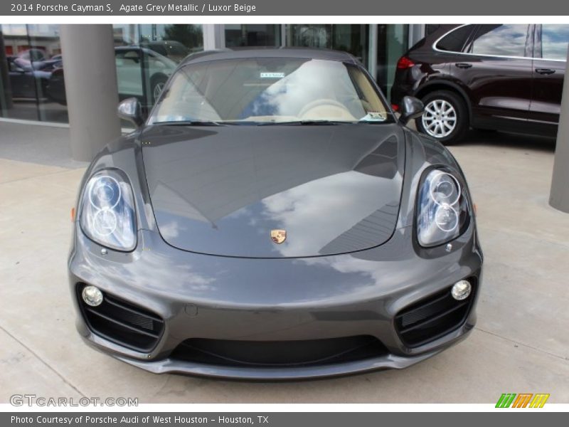 Agate Grey Metallic / Luxor Beige 2014 Porsche Cayman S