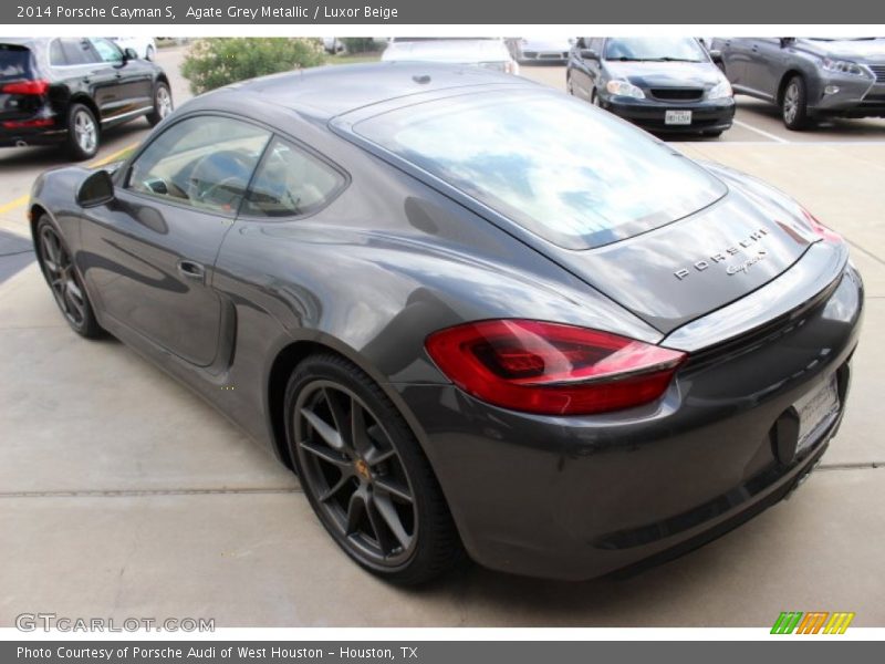 Agate Grey Metallic / Luxor Beige 2014 Porsche Cayman S