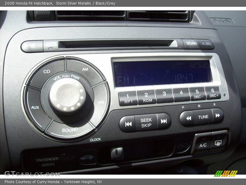 Storm Silver Metallic / Black/Grey 2008 Honda Fit Hatchback
