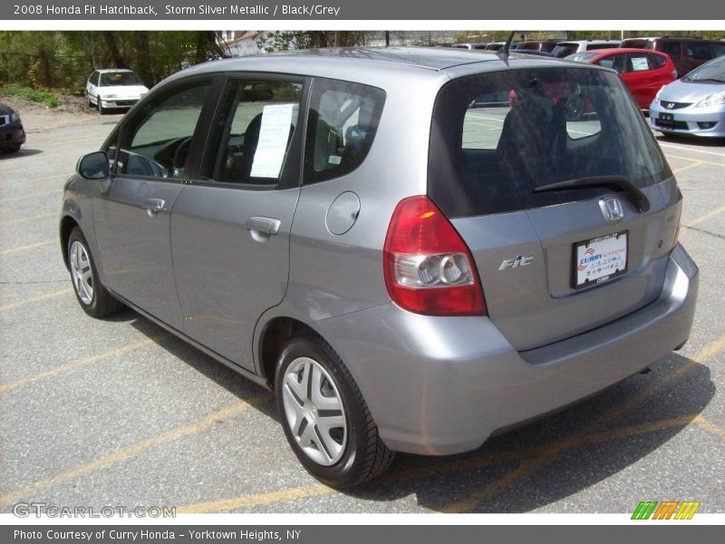 Storm Silver Metallic / Black/Grey 2008 Honda Fit Hatchback