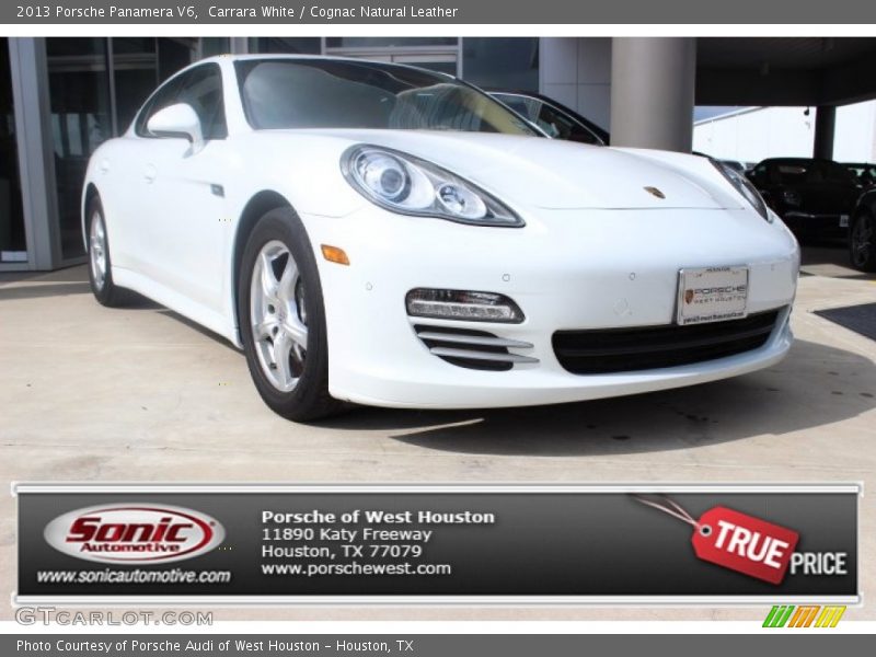 Carrara White / Cognac Natural Leather 2013 Porsche Panamera V6