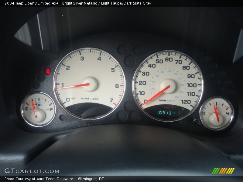 Bright Silver Metallic / Light Taupe/Dark Slate Gray 2004 Jeep Liberty Limited 4x4