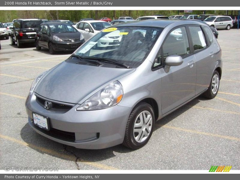 Storm Silver Metallic / Black/Grey 2008 Honda Fit Hatchback