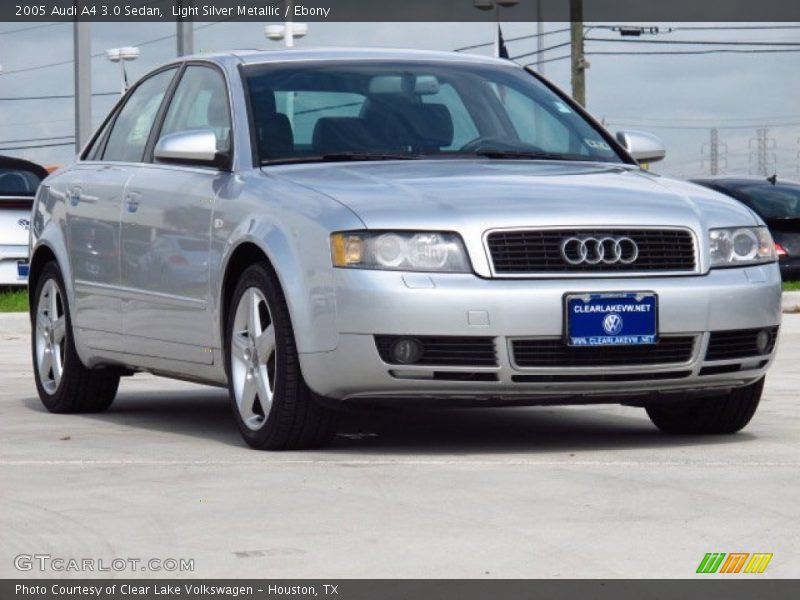 Light Silver Metallic / Ebony 2005 Audi A4 3.0 Sedan