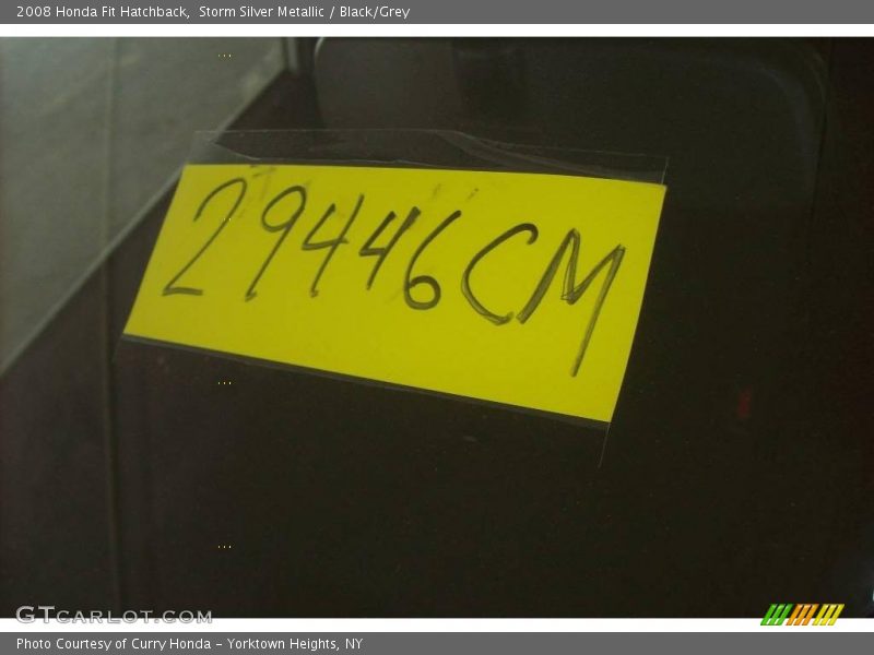 Storm Silver Metallic / Black/Grey 2008 Honda Fit Hatchback