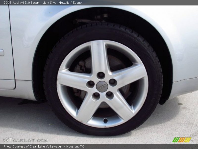 Light Silver Metallic / Ebony 2005 Audi A4 3.0 Sedan