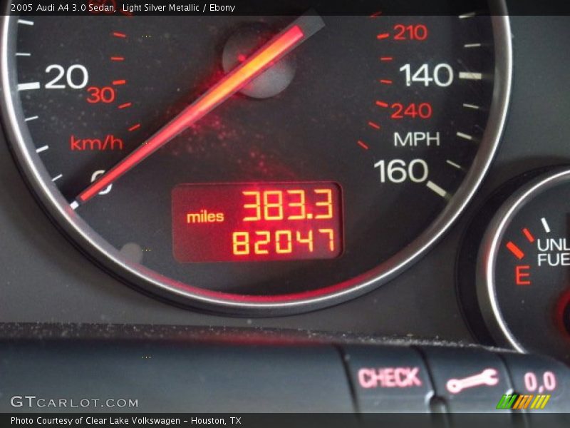 Light Silver Metallic / Ebony 2005 Audi A4 3.0 Sedan
