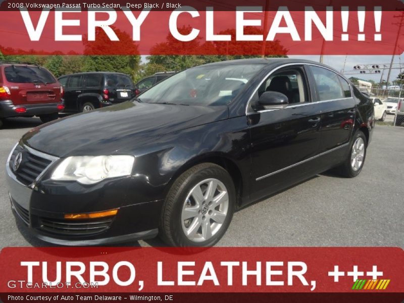 Deep Black / Black 2008 Volkswagen Passat Turbo Sedan