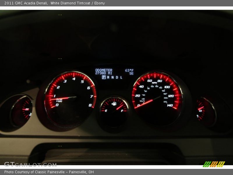 White Diamond Tintcoat / Ebony 2011 GMC Acadia Denali