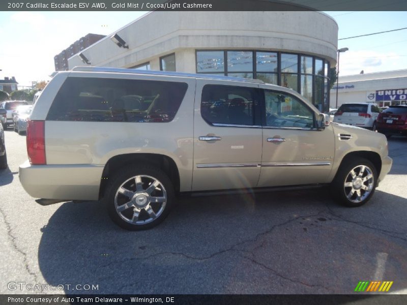 Gold Mist / Cocoa/Light Cashmere 2007 Cadillac Escalade ESV AWD