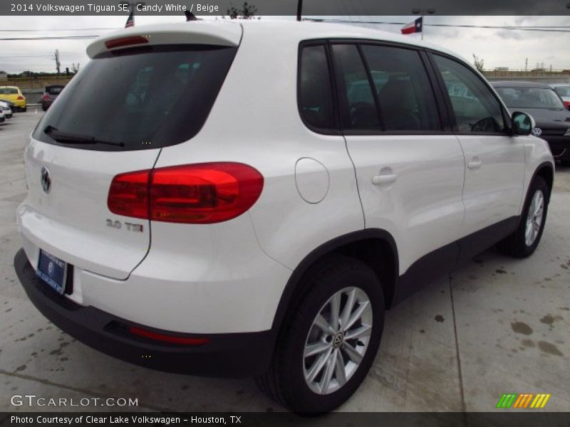 Candy White / Beige 2014 Volkswagen Tiguan SE