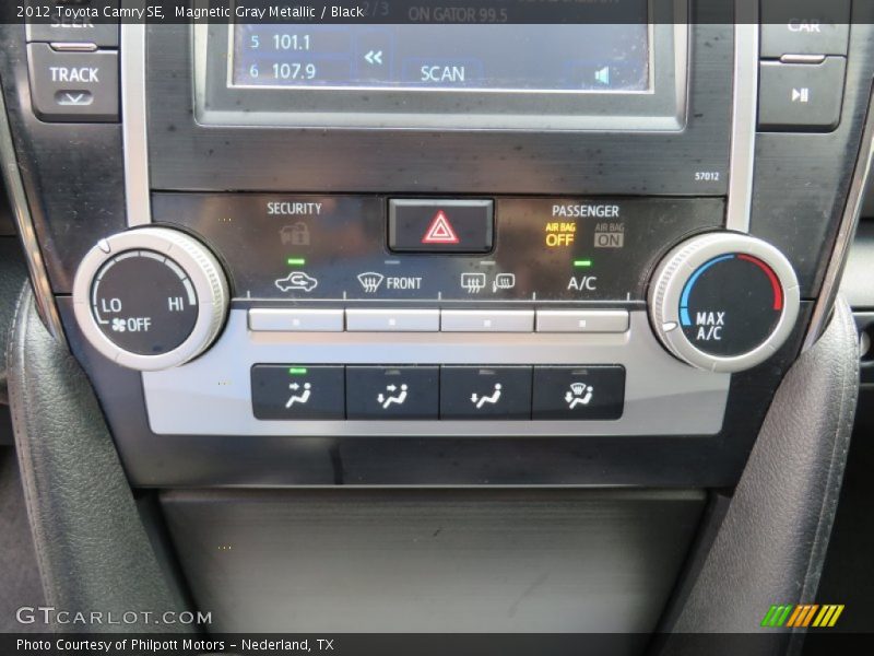 Magnetic Gray Metallic / Black 2012 Toyota Camry SE