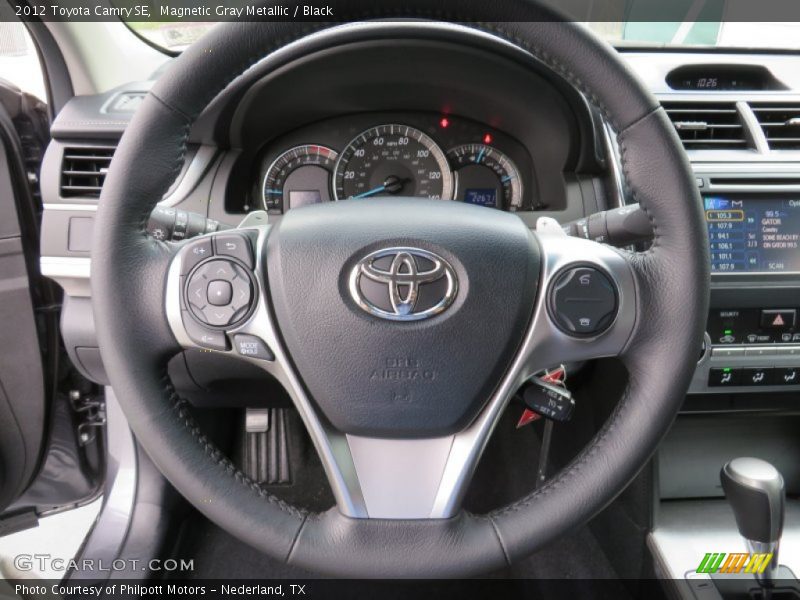 Magnetic Gray Metallic / Black 2012 Toyota Camry SE