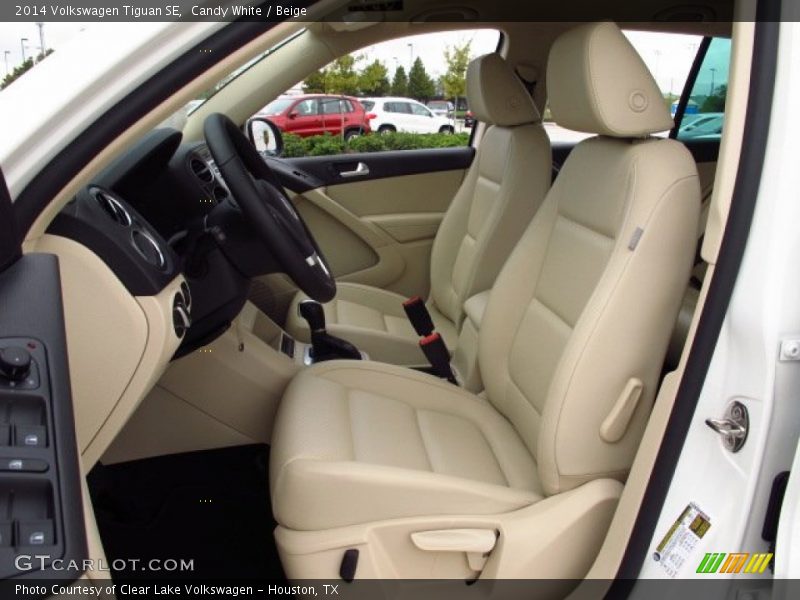 Candy White / Beige 2014 Volkswagen Tiguan SE