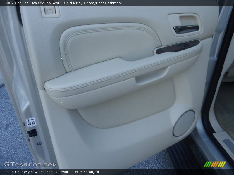 Gold Mist / Cocoa/Light Cashmere 2007 Cadillac Escalade ESV AWD