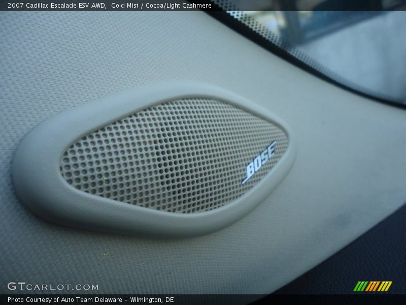 Gold Mist / Cocoa/Light Cashmere 2007 Cadillac Escalade ESV AWD