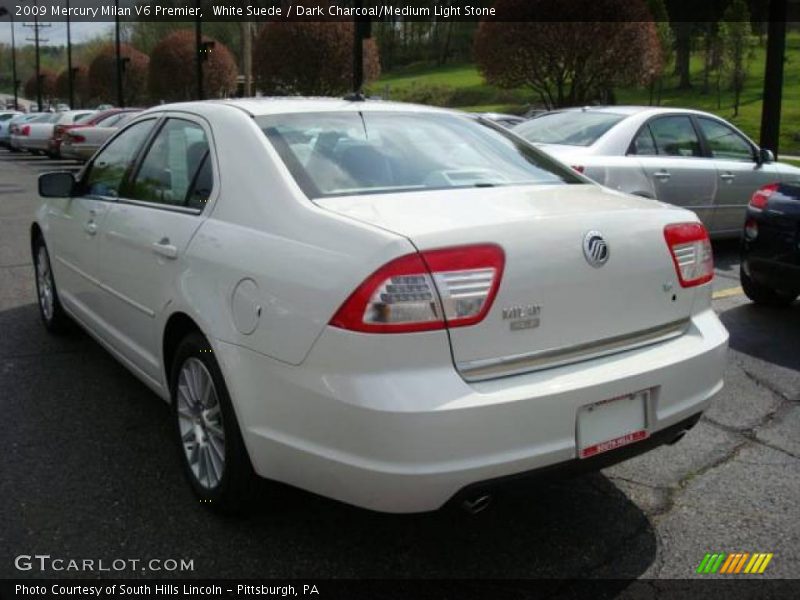 White Suede / Dark Charcoal/Medium Light Stone 2009 Mercury Milan V6 Premier