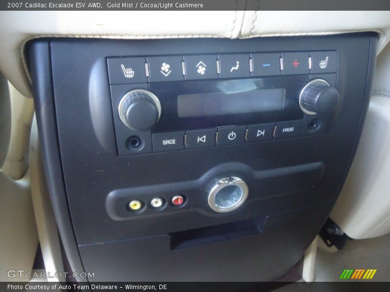 Gold Mist / Cocoa/Light Cashmere 2007 Cadillac Escalade ESV AWD