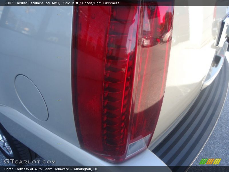 Gold Mist / Cocoa/Light Cashmere 2007 Cadillac Escalade ESV AWD