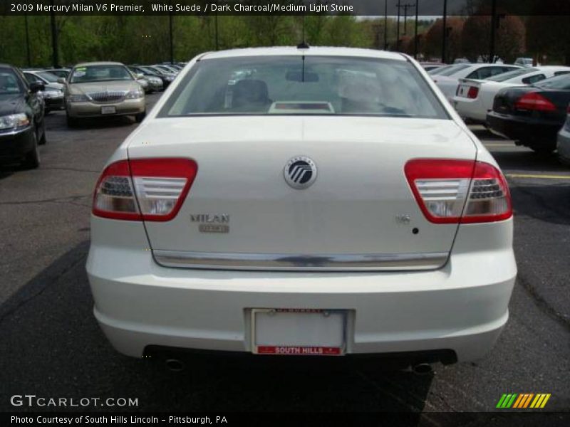 White Suede / Dark Charcoal/Medium Light Stone 2009 Mercury Milan V6 Premier