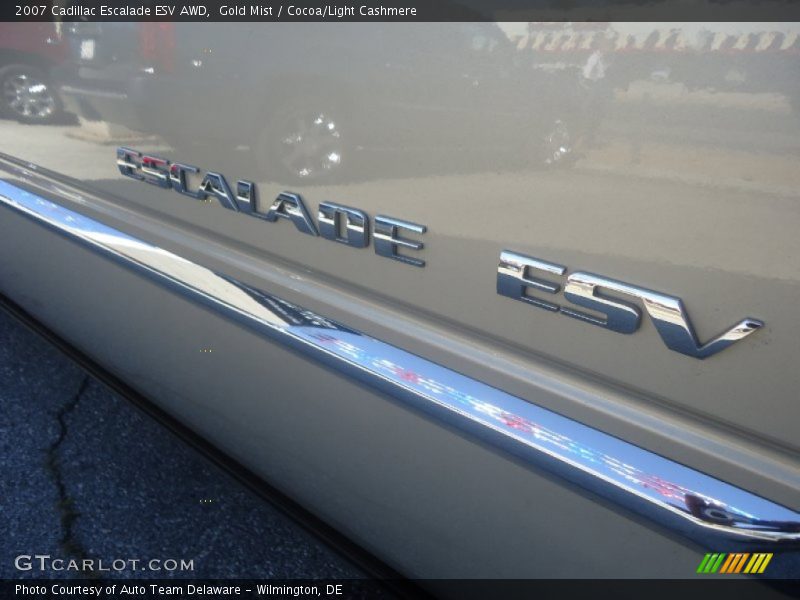 Gold Mist / Cocoa/Light Cashmere 2007 Cadillac Escalade ESV AWD