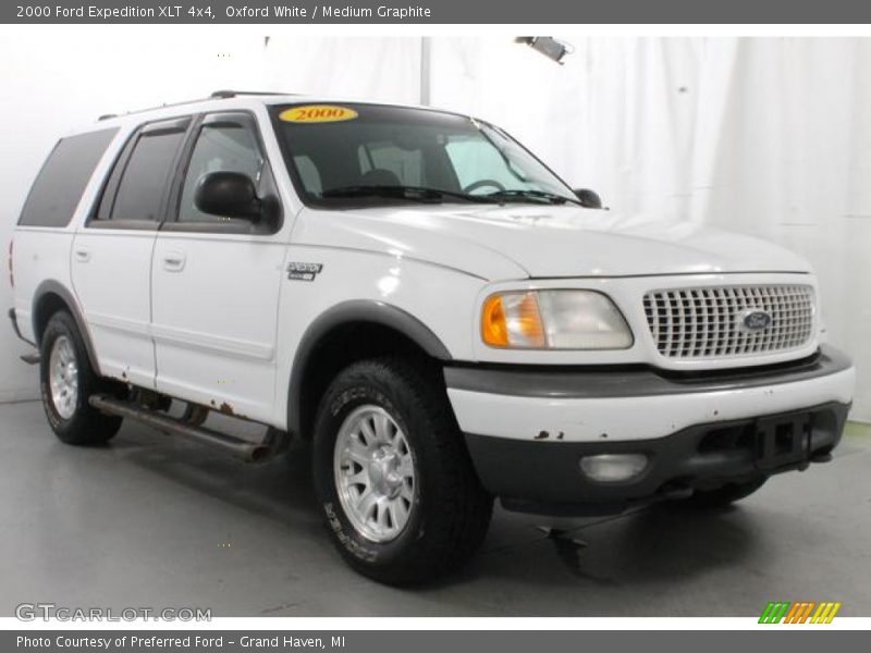 Oxford White / Medium Graphite 2000 Ford Expedition XLT 4x4