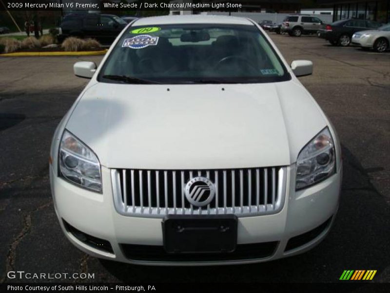 White Suede / Dark Charcoal/Medium Light Stone 2009 Mercury Milan V6 Premier