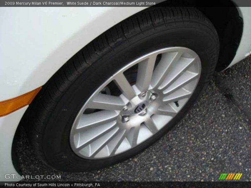 White Suede / Dark Charcoal/Medium Light Stone 2009 Mercury Milan V6 Premier