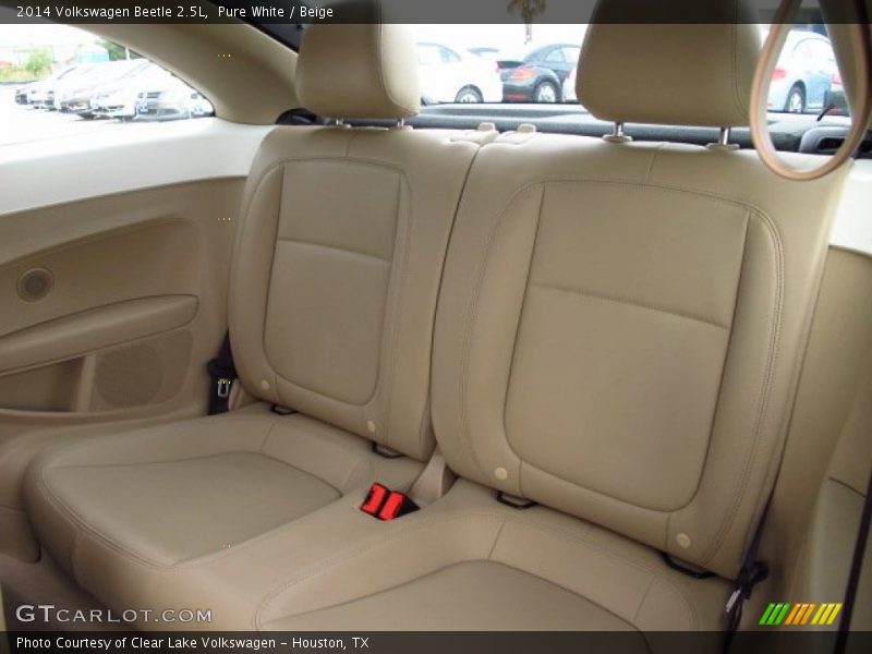 Rear Seat of 2014 Beetle 2.5L
