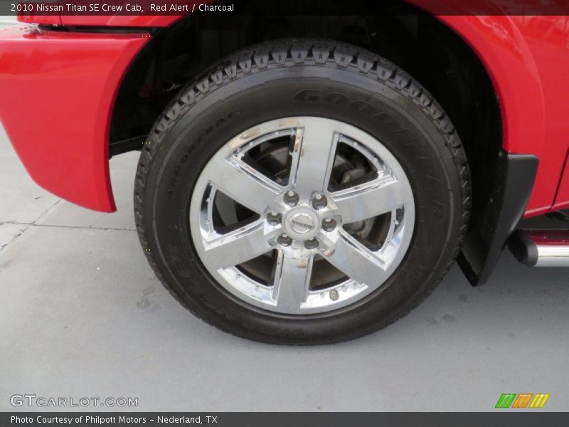 Red Alert / Charcoal 2010 Nissan Titan SE Crew Cab