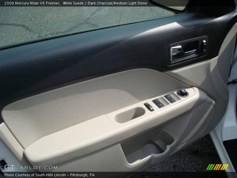 White Suede / Dark Charcoal/Medium Light Stone 2009 Mercury Milan V6 Premier