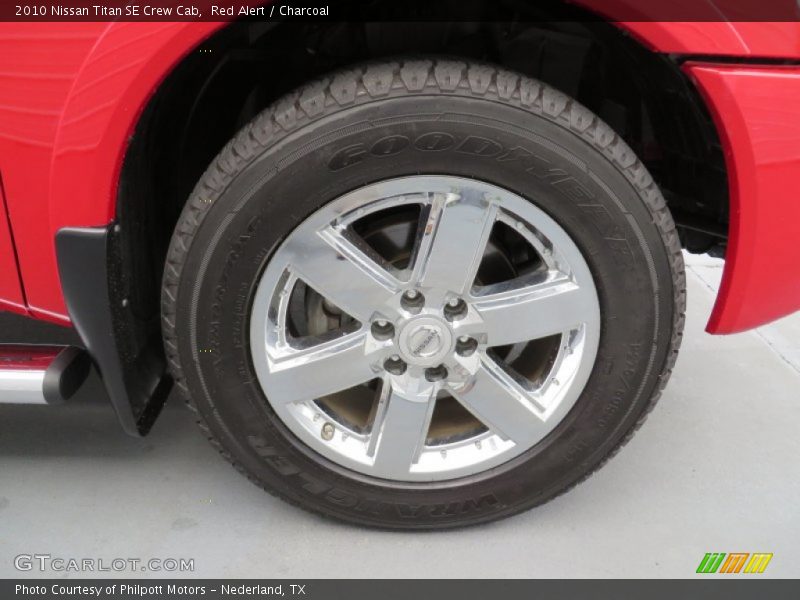 Red Alert / Charcoal 2010 Nissan Titan SE Crew Cab