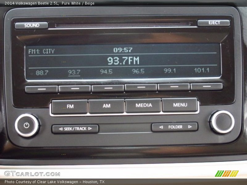 Audio System of 2014 Beetle 2.5L